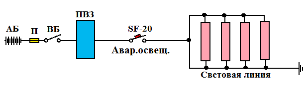 Схема освещение салона - student2.ru