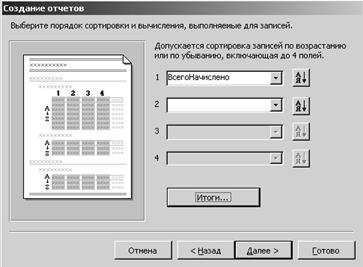 Создание отчета с помощью мастера - student2.ru