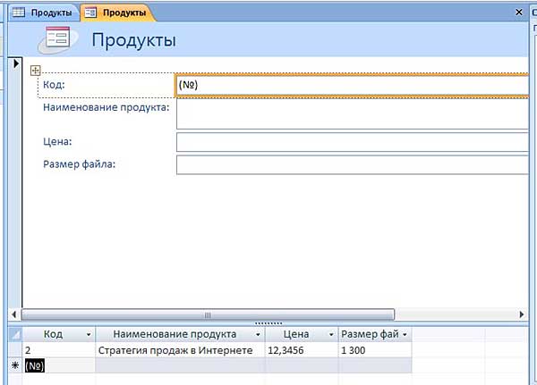 Создание первой базы данных в Microsoft Office Access 2007 - student2.ru