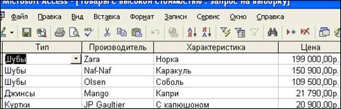 Создание пользовательского интерфейса. В моей БД содержатся 14 запросов всех типов: - student2.ru