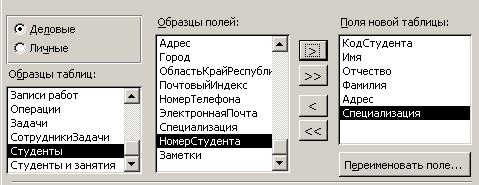 Создание таблиц и пользовательских форм в СУБД Access - student2.ru