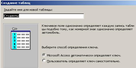 Создание таблиц и пользовательских форм в СУБД Access - student2.ru