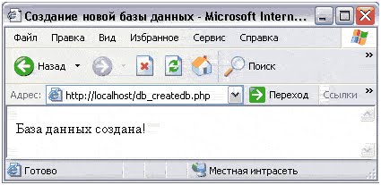 Создание таблицы базы данных. Лабораторная работа № 9 Создание новой базы данных и таблицы в ней - student2.ru