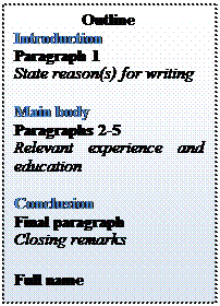 Study the following information about ways of writing a cover letter - student2.ru