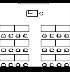 U – образная расстановка мебели - student2.ru