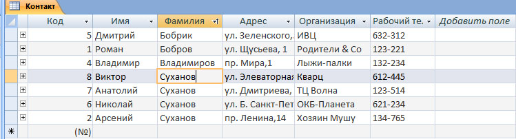 Упражнение 6. Параметры поля - student2.ru