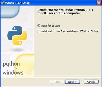 Установка Python для Windows XP - student2.ru
