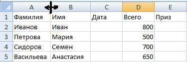 Ввод данных и выполнение простых вычислений в MS Excel - student2.ru