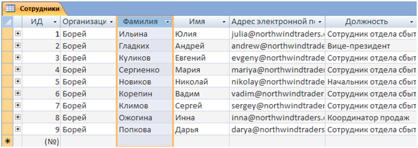 ввод информации в базу данных. способы ввода - student2.ru