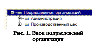 Заполнение сведений об организации - student2.ru