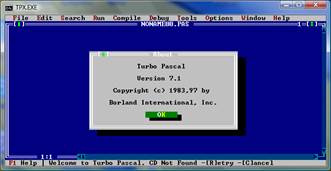 Запуск программы Turbo Pascal - student2.ru