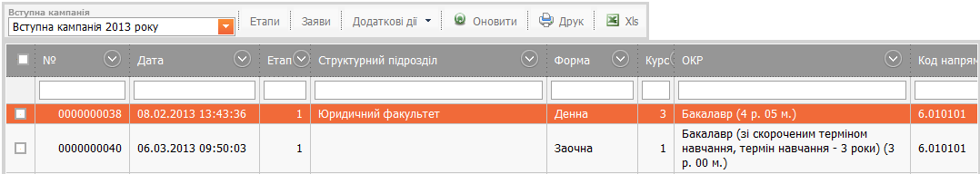 Інформація щодо прав доступу в ЄДЕБО в залежності від групи користувачів. 3 страница - student2.ru