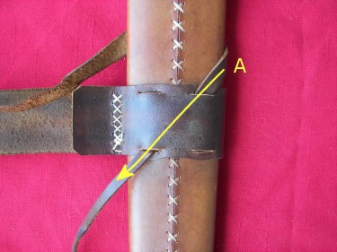 Исторически достоверный способ изготовления ременной перевязи для ножен - student2.ru