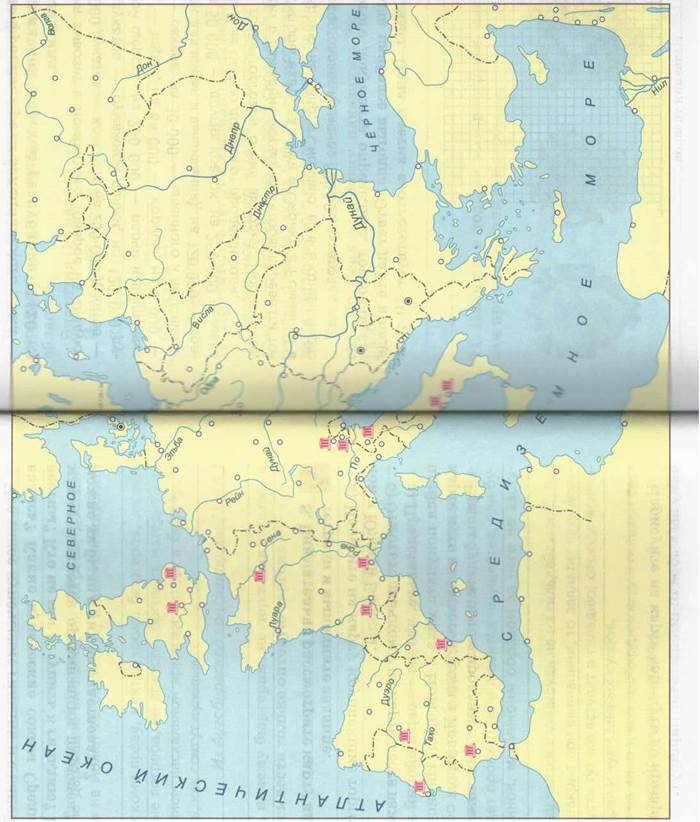 Напишите на карте названия городов, где в Средние века находились самые знаменитые университеты Европы (на карте обозначены значками 1Ш - student2.ru