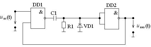 Одновібратор на логічних елементах - student2.ru
