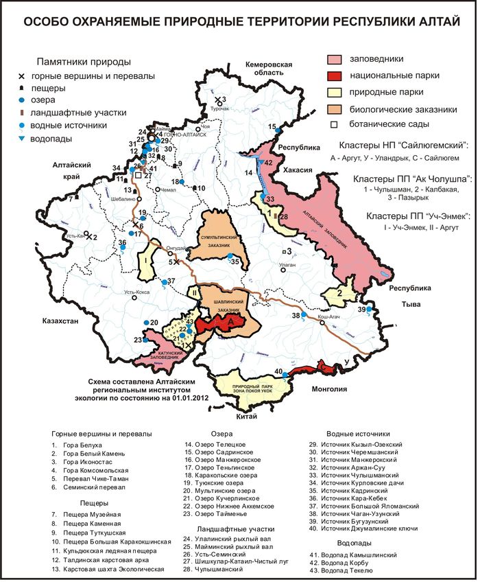 Памятники природы Республики Алтай и их использование в туризме - student2.ru