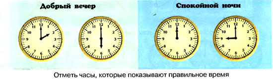 Посмотри на картинки и назови то время, в которое ты делаешь это действие. Дорисуй стрелки, обозначив на часах нужное время. - student2.ru