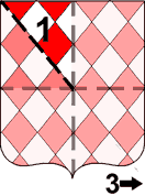 Разделение щита и особенности его блазонирования - student2.ru