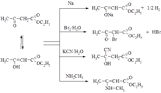 Ацетоуксусный эфир и таутомерия - student2.ru
