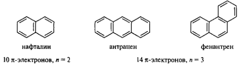 Ароматическое строение; энергия резонанса (сопряжения) на примерах: бензол, нафталин, гетероциклические соединения - student2.ru