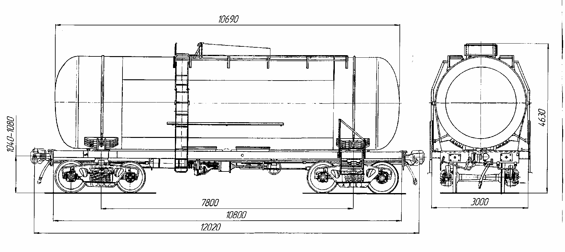 Цистерна с верхним сливом для химических грузов, модель 15-1010 - student2.ru