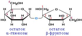 Ди и полисахариды. Строение, свойства, гидролиз. Восстанавливающие и невосстанавливающие дисахариды: сахароза, мальтоза, целлобиоза. - student2.ru