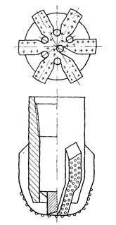 долота для колонкового бурения - student2.ru