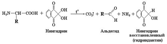 Качественные реакции на аминокислоты - student2.ru