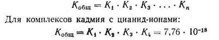 Константа нестойкости комплекса - student2.ru