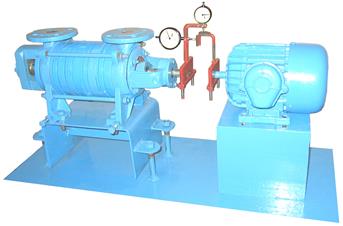 Описание лабораторной установки. Лабораторная установка (рисунок 4) представляет собой насос (1) и электродвигатель (2) - student2.ru