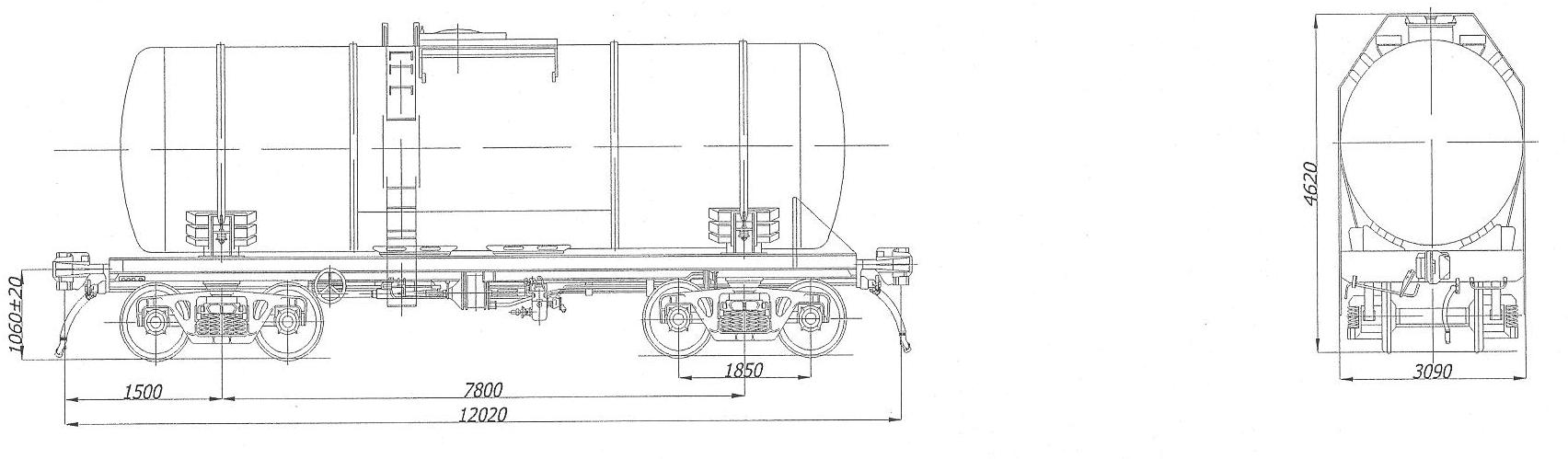 Осная цистерна для нефтепродуктов, модели 15-9721 - student2.ru