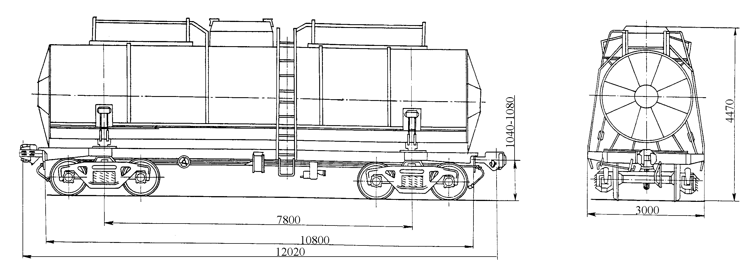 Осная цистерна для серы, модель 15-1480 - student2.ru