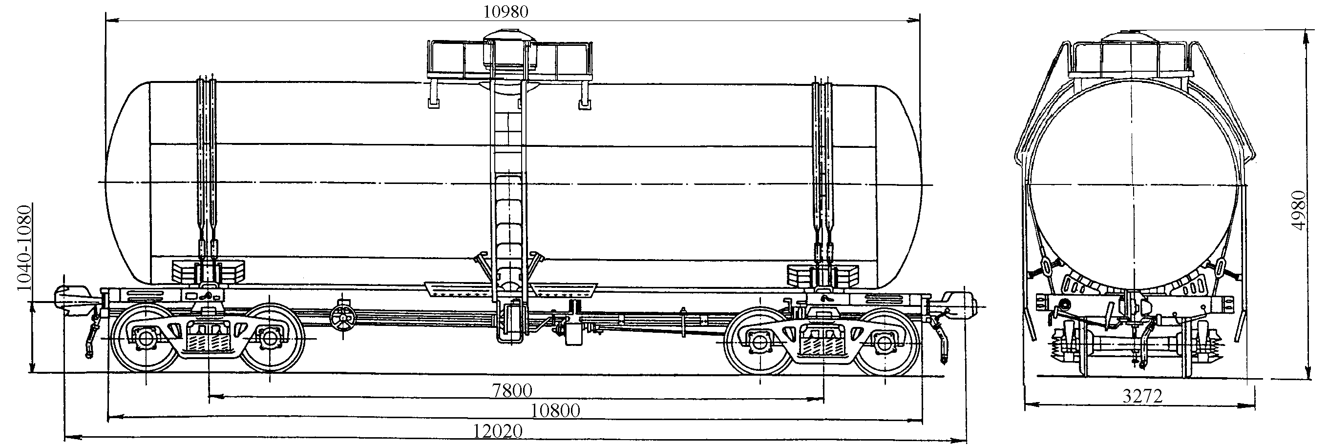 Осная цистерна для сжиженного газа пропана-бутана, модель 15-903R - student2.ru