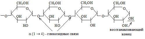 Полисахариды: классификация; принцип строения гомополисахаридов на примере крахмала (амилоза, амилопектин), тип гликозидной связи; отношение крахмала к гидролизу - student2.ru