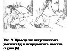 проведение искусственного дыхания и непрямого массажа сердца - student2.ru