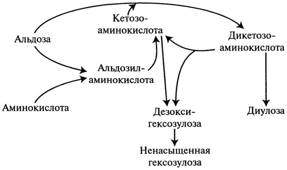 Реакции дегидратации и термической деградации углеводов - student2.ru