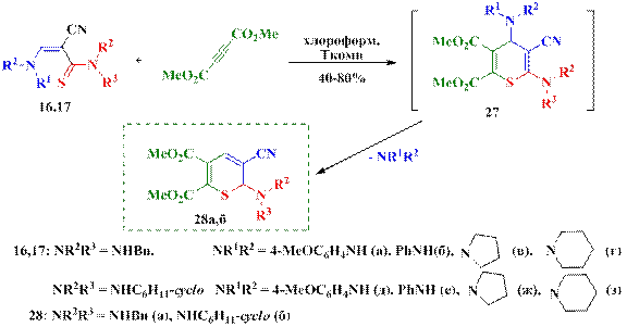 Реакция аминопропентиоамидов с диметиловым эфиром ацетилендикарбоновой кислоты - student2.ru