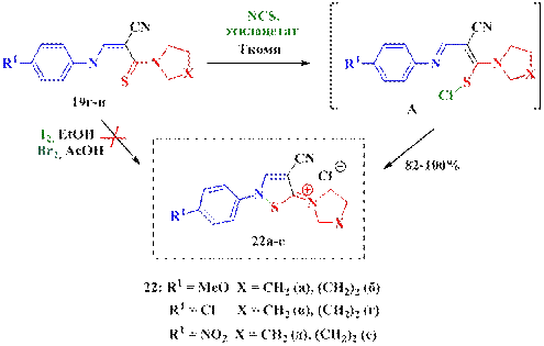 Реакция окислительной циклизации пропентиоамидов - student2.ru