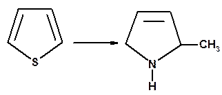 С одним и двумя гетероатомами. 1. Напишите структурные формулы и назовите соединения, образующиеся из бензола, если в его молекуле заменить: а) одну метиновую группировку −СН= на атом - student2.ru