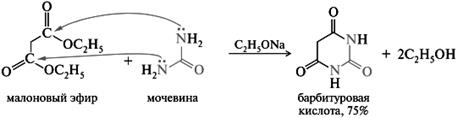 Шестичленные гетероциклы с двумя гетероатомами: барбитуровая кислота – синтез, виды таутомерии, кислотные свойства; производные барбитуровой кислоты – барбитал, фенобарбитал - student2.ru