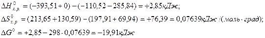 Стандартная энергия Гиббса образования простых веществ условно принимается равной нулю - student2.ru