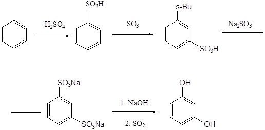 Сульфирование бензола и его гомологов - student2.ru