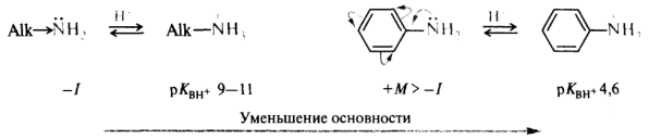 Типы органических оснований. Факторы, определяющие основность. Примеры - student2.ru