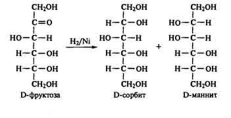 Восстановление моносахаридов в глициты (ксилит, сорбит, маннит), их использование в медицине. - student2.ru