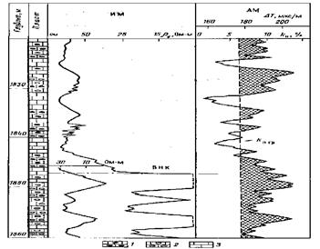Выделение продуктивных коллекторов в разрезе скважин методами промысловой геофизики - student2.ru