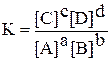 Выражение константы равновесия имеет вид - student2.ru