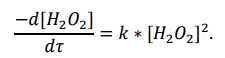Вывод кинетического уравнения каталитической реакции на примере гомогенно-каталитического разложения пероксида водорода - student2.ru