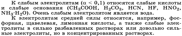 Элементы теории растворов электролитов. Сильные и слабые электролиты. Константы ионизации слабого электролита. Закон разбавления Оствальда. - student2.ru