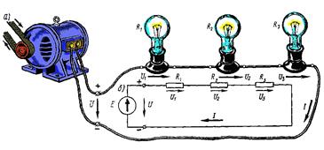Законы Кирхгофа. Значения токов и напряжений для сложных разветвленных цепей можно находить при помощи законов Кирхгофа - student2.ru