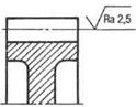 Обозначение шероховатости поверхностей - student2.ru